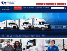 Tablet Screenshot of covenanttransport.com